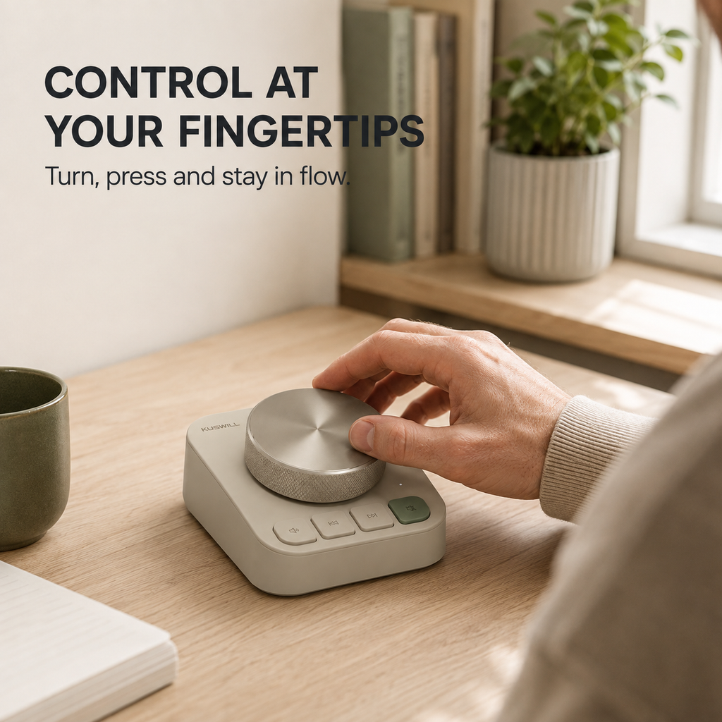 KUSWILL QuietFlow D1 Desktop Control Dial