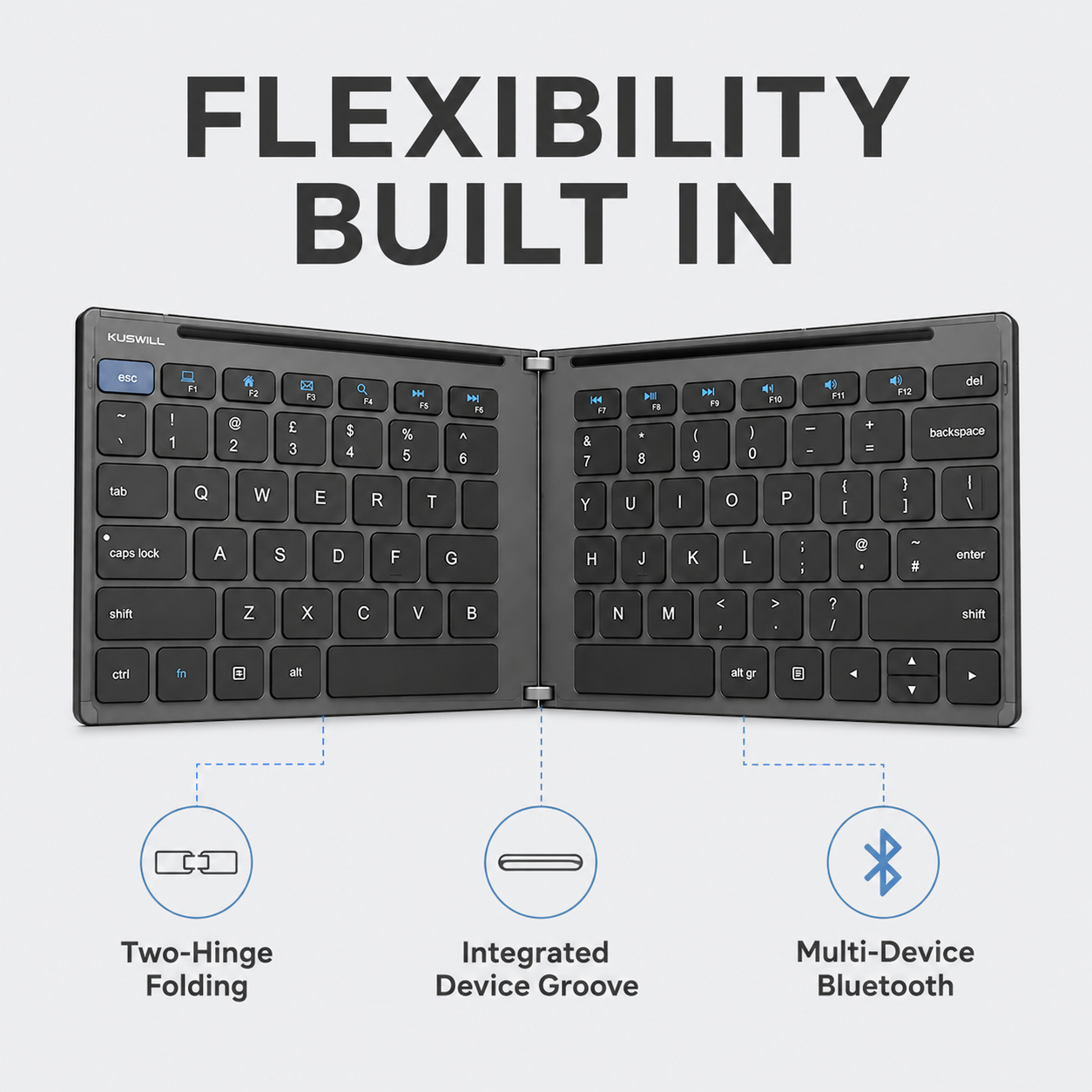 Folding Bluetooth Keyboard
