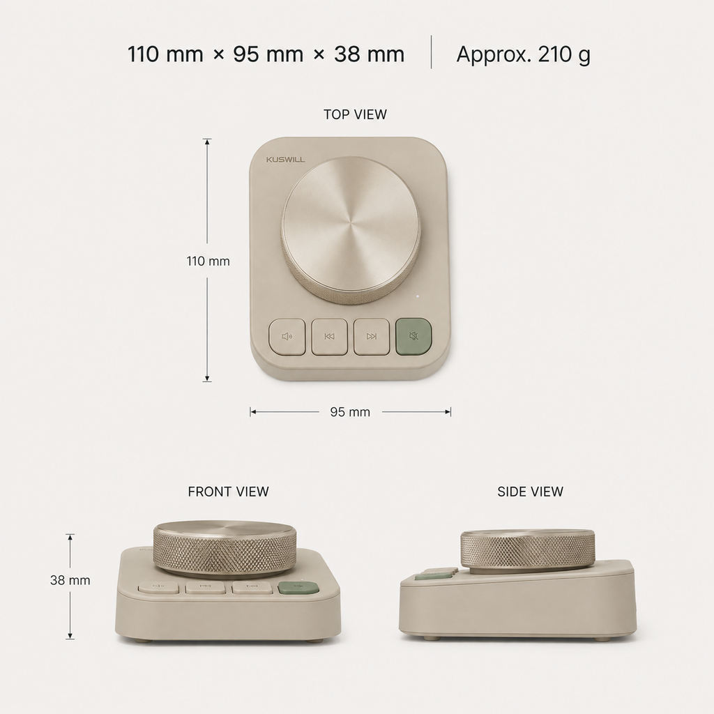 KUSWILL QuietFlow D1 Desktop Control Dial