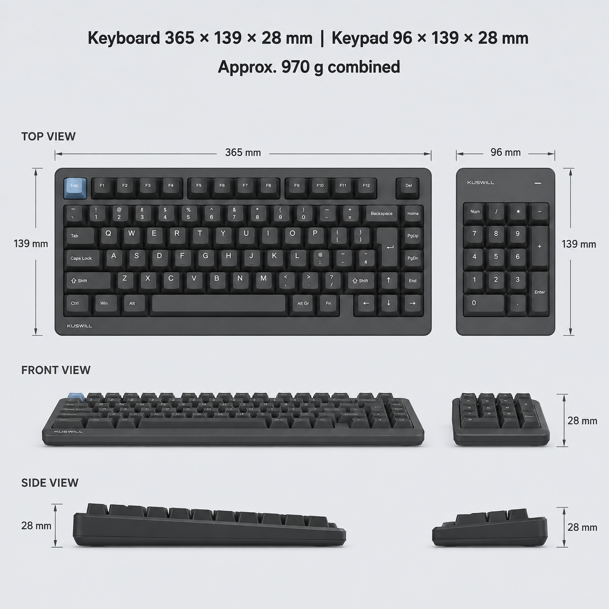 Modular Mechanical Keyboard Set