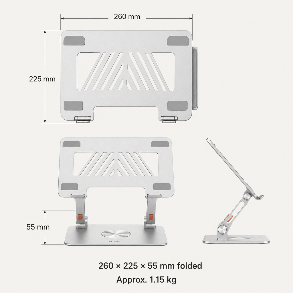 Adjustable Aluminium Laptop Stand