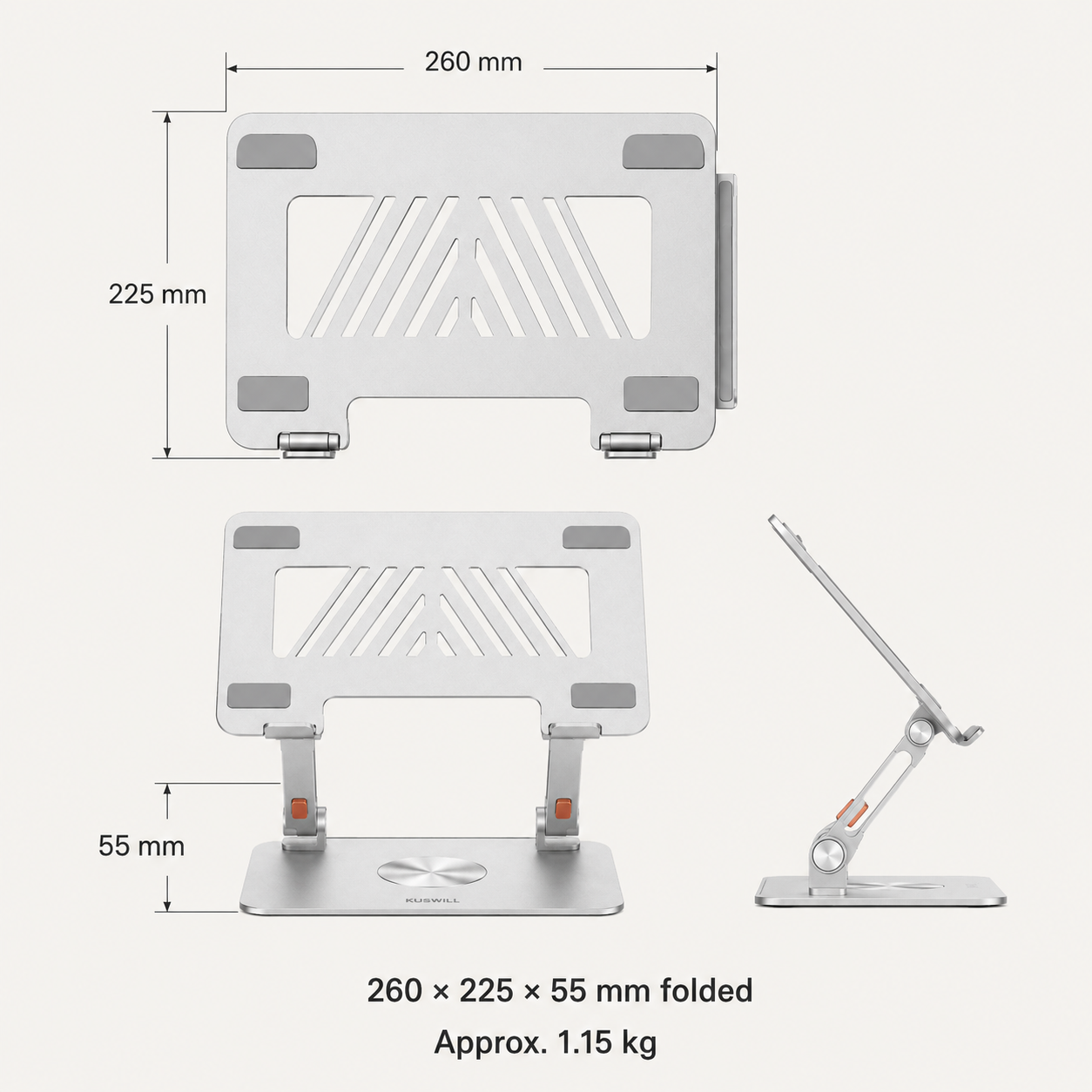 Adjustable Aluminium Laptop Stand