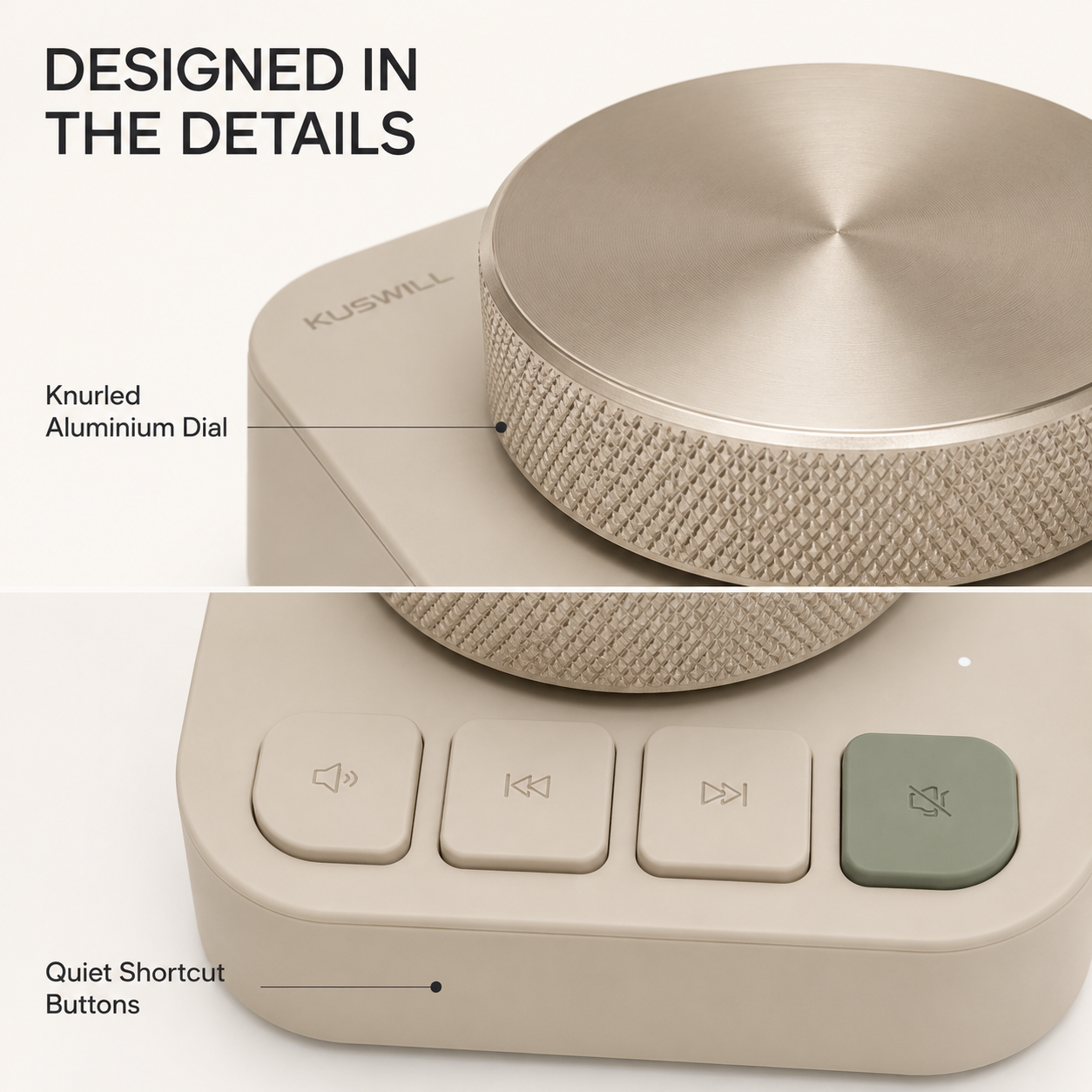 KUSWILL QuietFlow D1 Desktop Control Dial