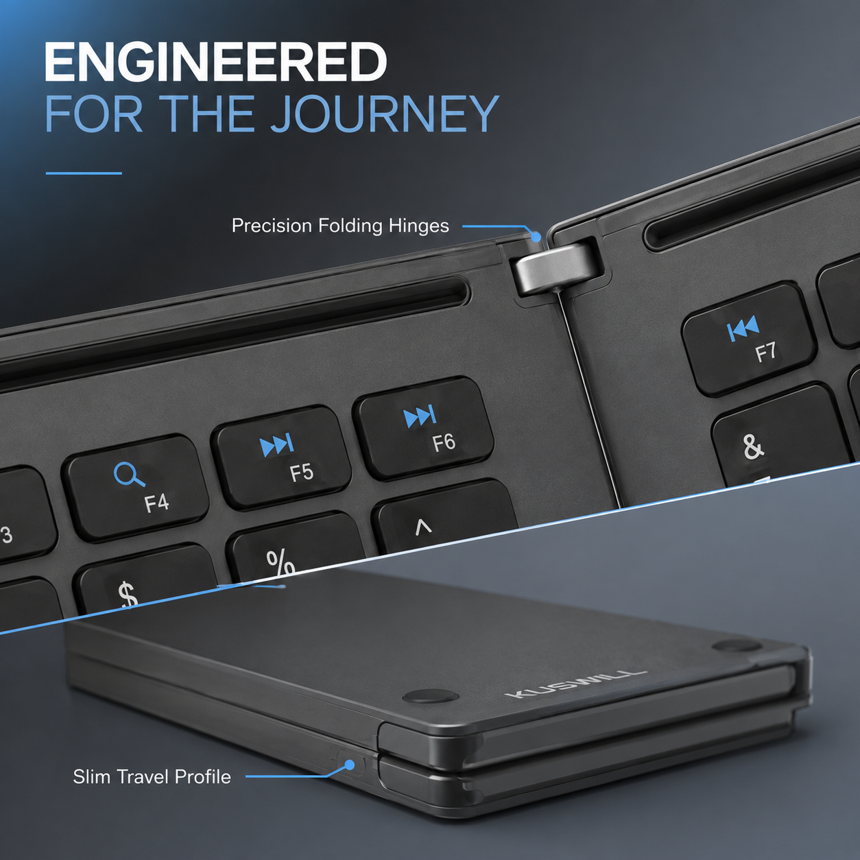 Folding Bluetooth Keyboard